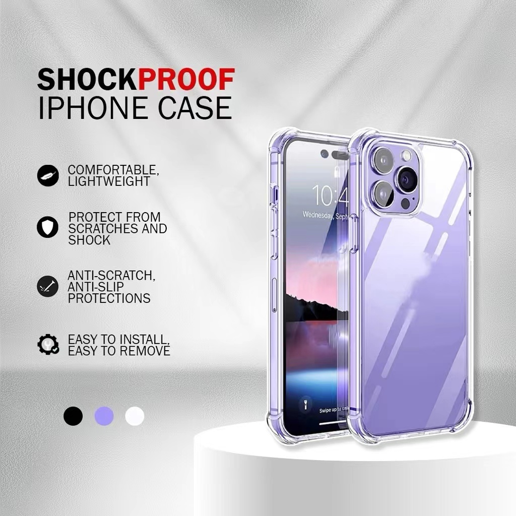 สําหรับ iphone 14 PRO Max หนาสี่มุม Anti-fall ปลอก 11 12 13 14 กันกระแทก 14 Pro Borong Bulk Order Dr