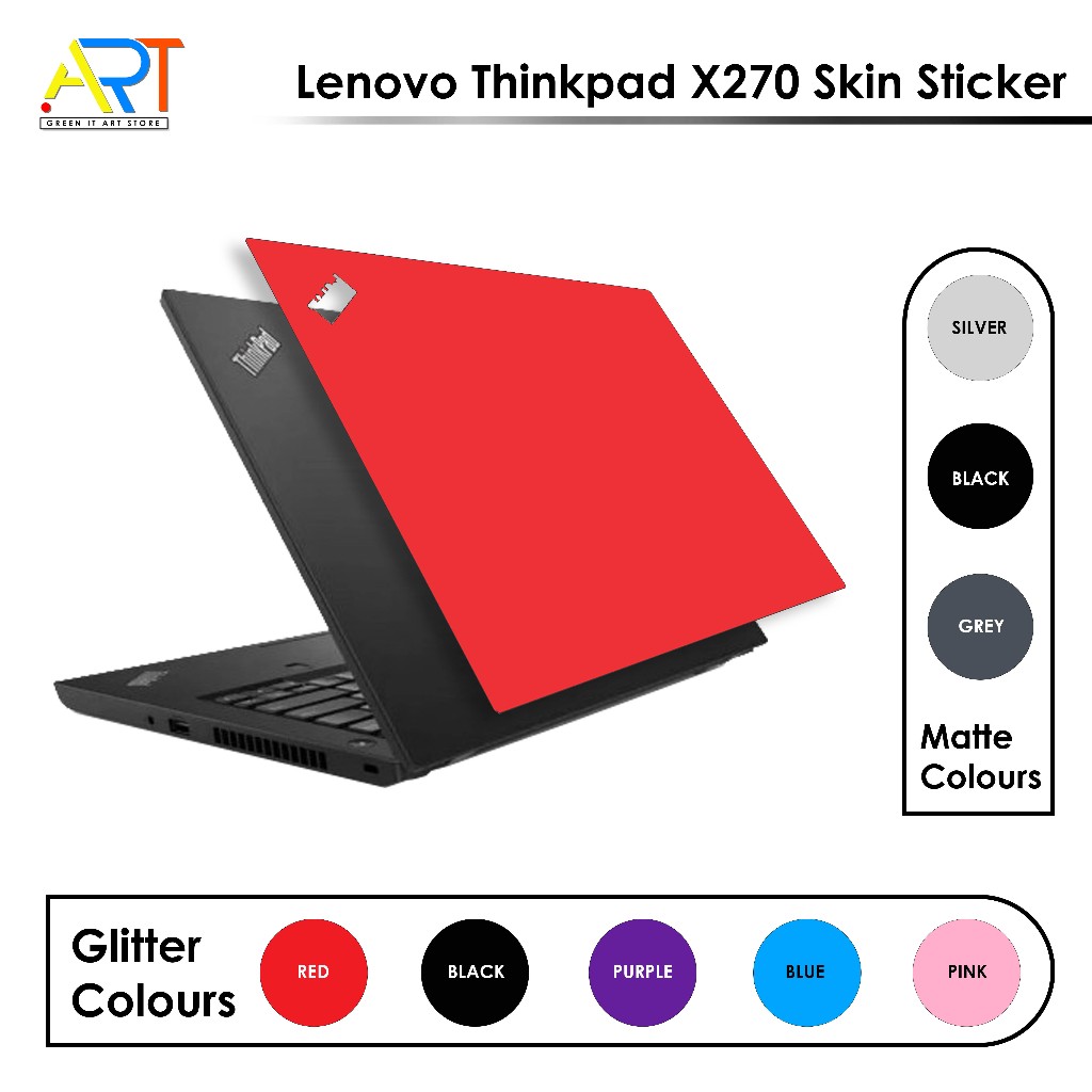 สติ๊กเกอร์ผิว Lenovo Thinkpad X270 / DIY / วางง่าย / GreenIT ArtStore