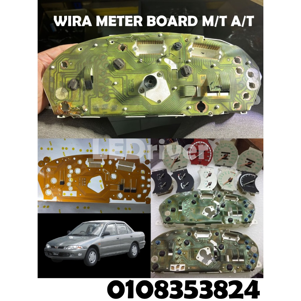 Proton wira pcb hijau เมตรสีเขียวบอร์ดเมตร 1.3 1.5 1.6 ม./t a/t mt ที่ papan LITAR METER WIRA SATRIA