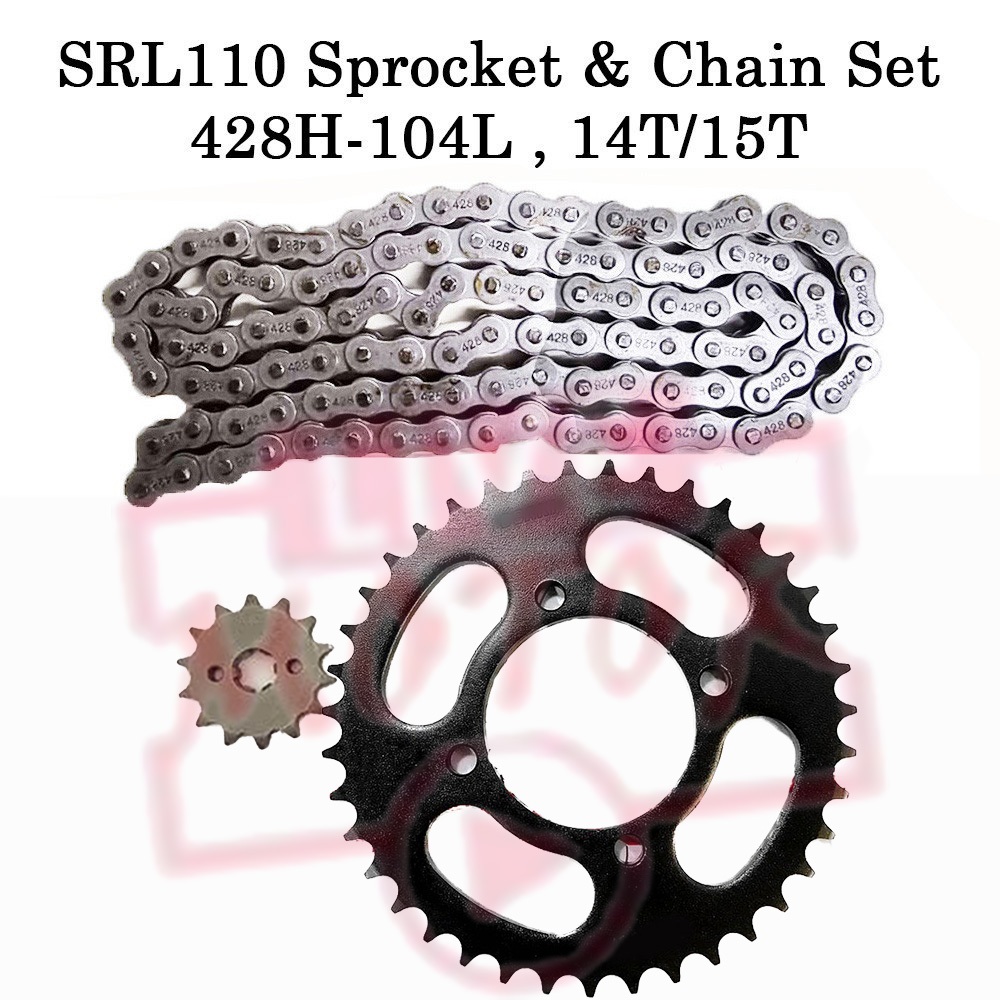 ชุดสเตอร์และโซ่ SRL110 428H-110L 14/15T (29T-40T)
