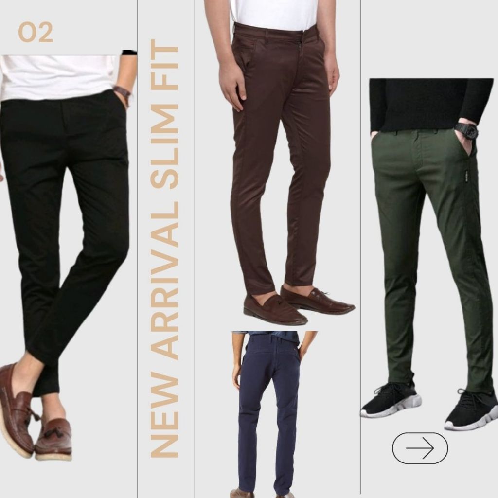 TIM STRETCHABLE MENS SLIM FIT SLACK PANT UNISEX VIRAL