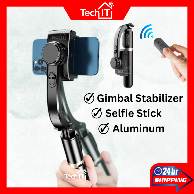 Gimbal Stabilizer สําหรับโทรศัพท์ Selfie Stick ขาตั้งกล้อง 3 ใน 1 โทรศัพท์ Stabilizer โทรศัพท์ Gimba