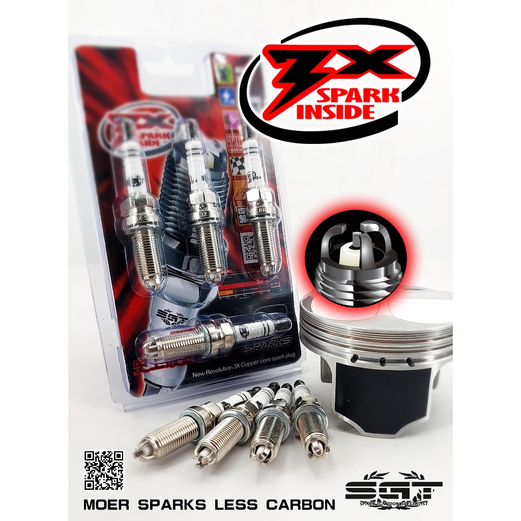 ATIVA 1.0L TURBO 1KRVET DOHC 12V 2021 LKAR7CX 3 ชิ้น SGT 3X SPARK PLUG