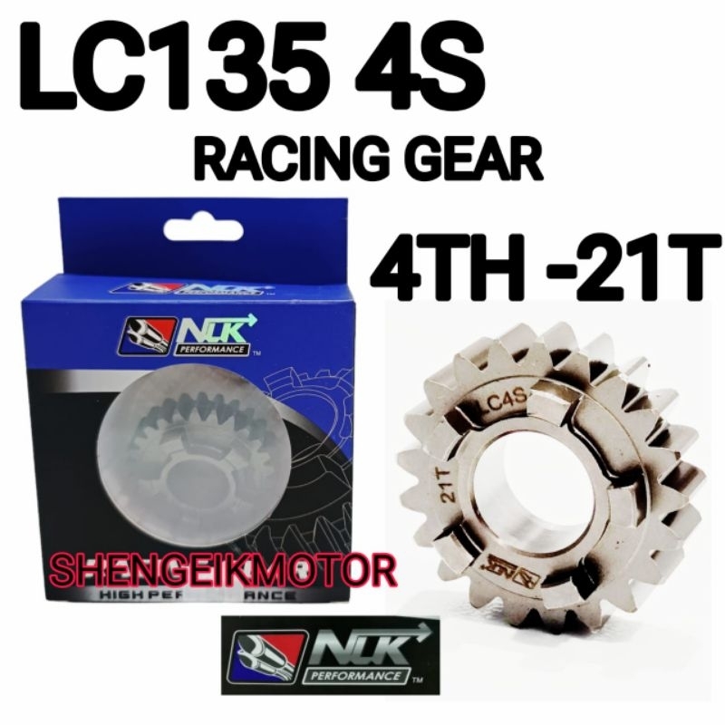 LC135 4S RACING GEAR 4TH 21T NLK GEAR LC 4S PERFORMANCE