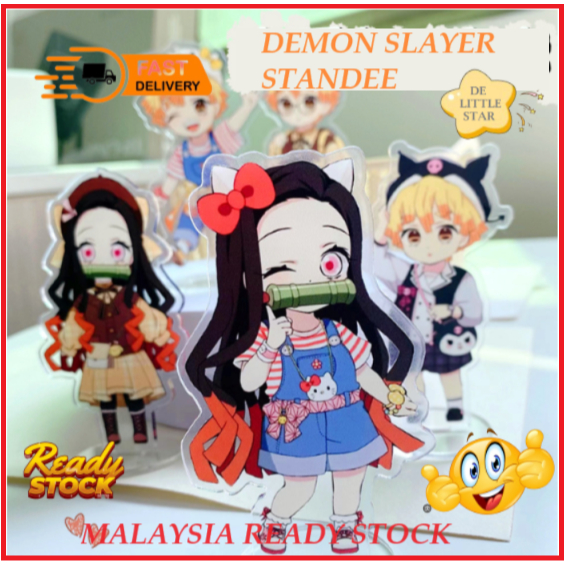 Demon Slayer อะนิเมะขาตั้งการกระทําอะคริลิค STANDEE รูป Nezuko zenitsu giyu Tanjiro Kyujuro inosuke