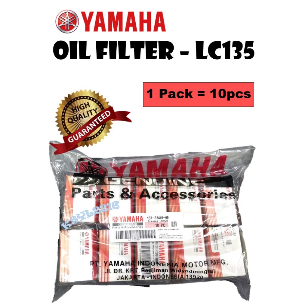(10 ชิ้น) กรองน้ํามันเครื่อง Yamaha LC135 A - มอเตอร์ไซค์ 100% Yamaha - LC135 V1-V6 / FZ150 / Y15ZR 