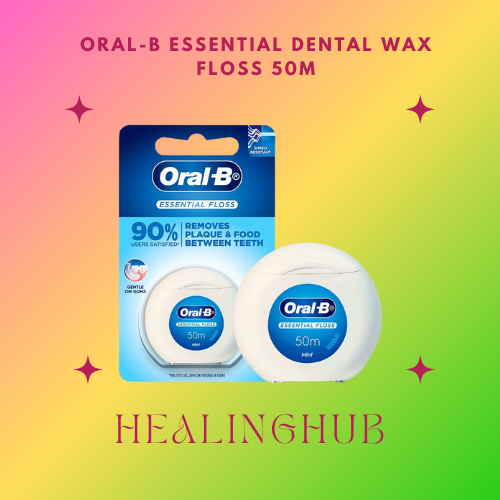ORAL-B ESSENTIAL DENTAL WAX FLOSS 50M