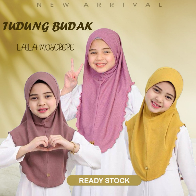 Tudung Layla Sarung Budak Layla Mosscrepe