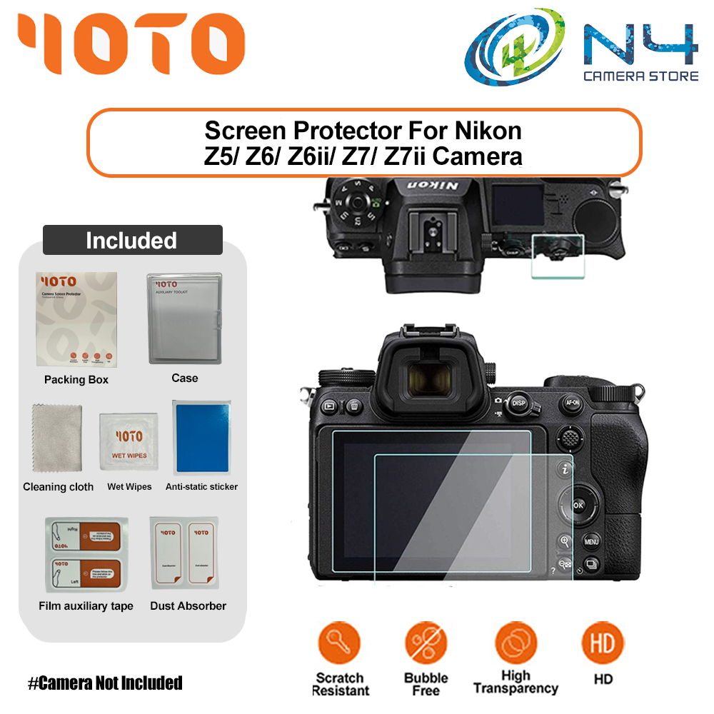 FOTO Nikon Z5/Z6/Z6ii/Z7/Z7ii กระจกนิรภัยป้องกันหน้าจอ Nikon Z5/Z6/Z6ii/Z7/Z7ii ป้องกันหน้าจอ