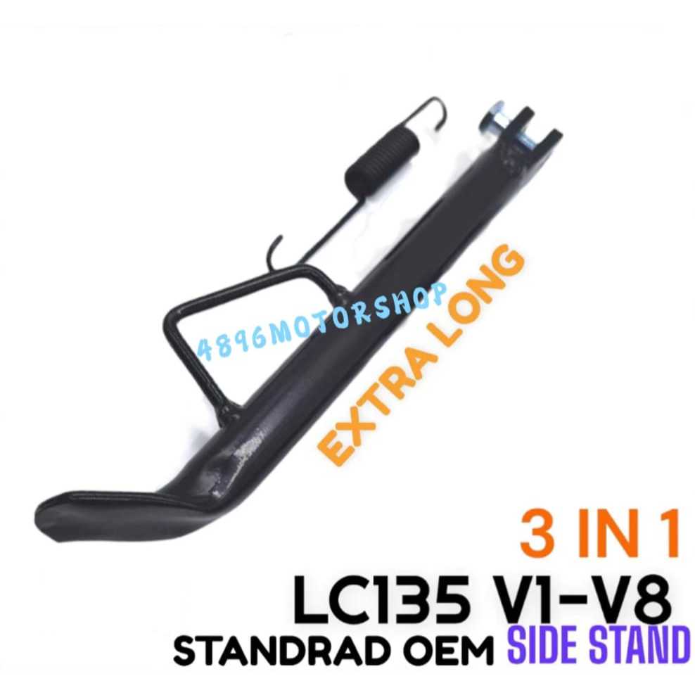 3 IN 1 YAMAHA LC135 135LC V1 V2 V3 V4 V5 V6 V7 V8 Y15 Y16 Y16ZR ด้านข้างขาตั้งขาตั้งด้านข้าง LONGTon