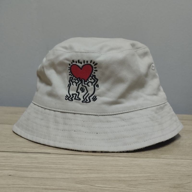 [Preloved] H&m X Keith Haring Reversible Bucket Hat