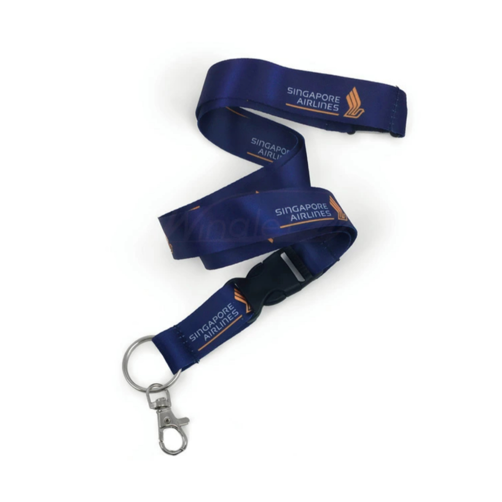 [KEDI Lokal ] Airlines Lanyard ฟรี ID HOLDER พร้อมหัวเข็มขัดนิรภัย SIA Lanyard Airline Lanyard Aviation