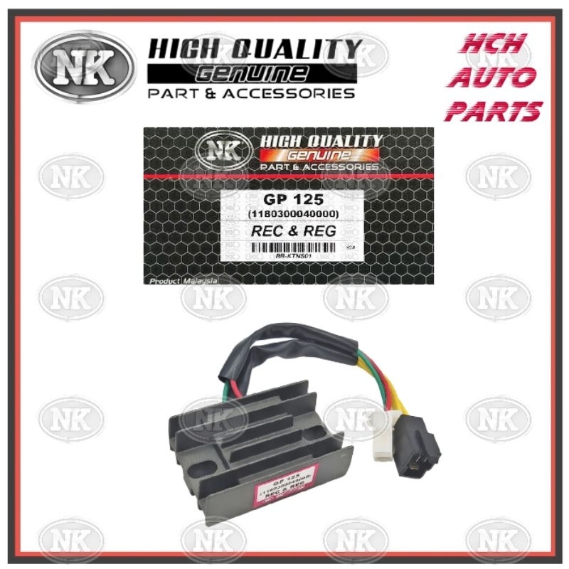 RECIFER & REGULATOR - KTNS - GP 125/ GP125 CLASSIC/ GP125 CAFE RACER/ GP250 - P/NO.1180300040000 (NK