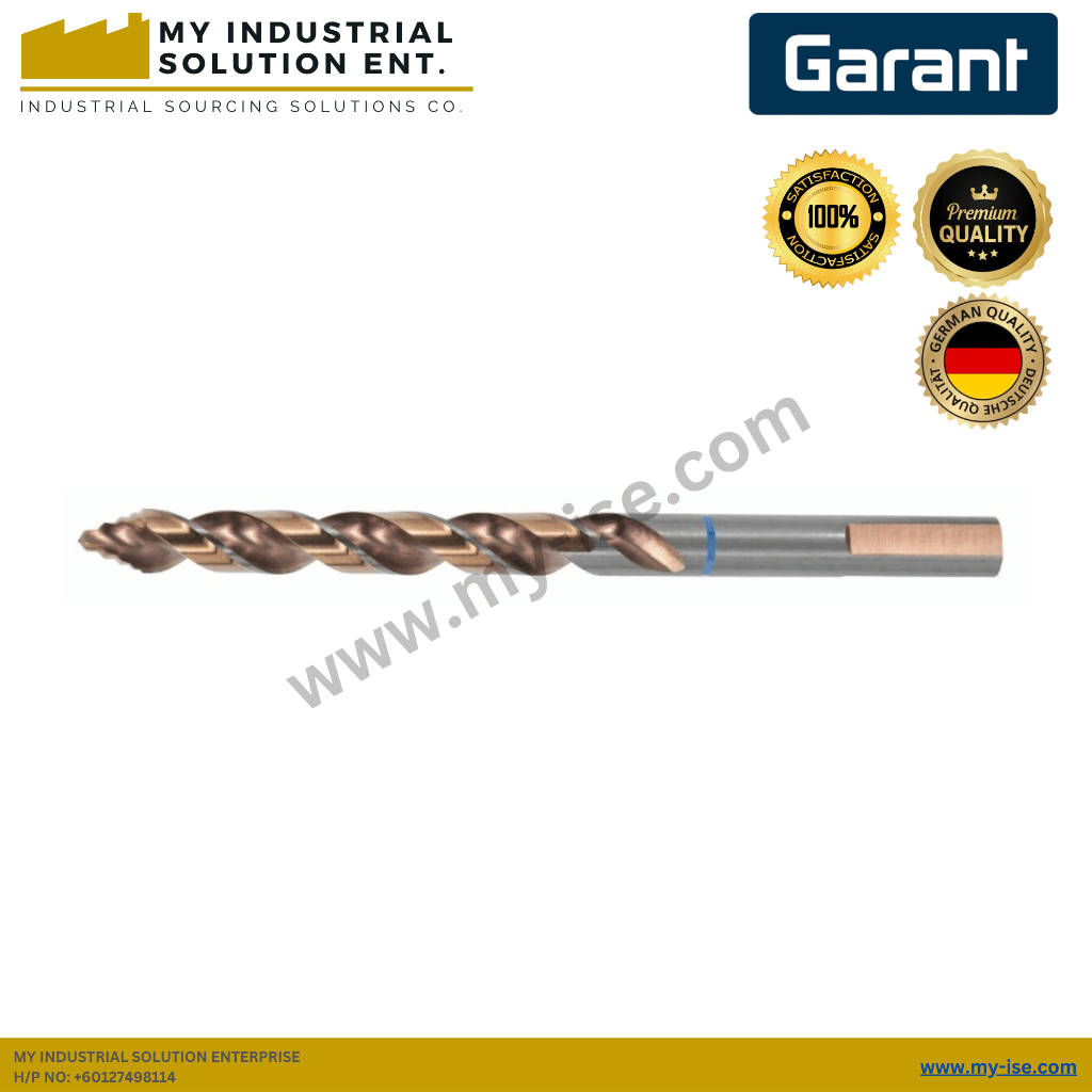 GARANT / สว่าน Jobber HSS-E พร้อมปลายขั้นบันได / คุณภาพสูง / สแตนเลส / 114008 (เดีย 1 ~ 9.5)