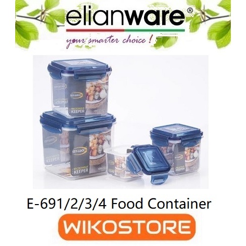 [Wikostore] Elianware E-691/E-692/E-693/E-694 Ezy-Lock BPA-Free Microwavable ภาชนะบรรจุอาหารสุญญากาศ