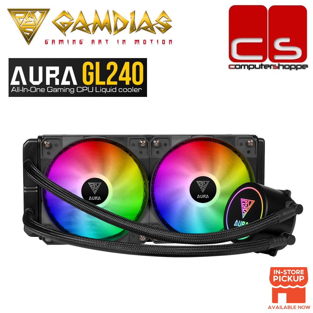 Gamdias Series CPU RGB Liquid Cooler - CHIONE M2-240 LITE/AURA GL240