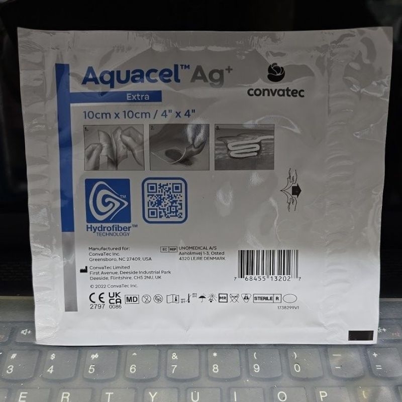 Aquacel Ag+ Extra 10cm x 10cm (วันหมดอายุ:03/2026)