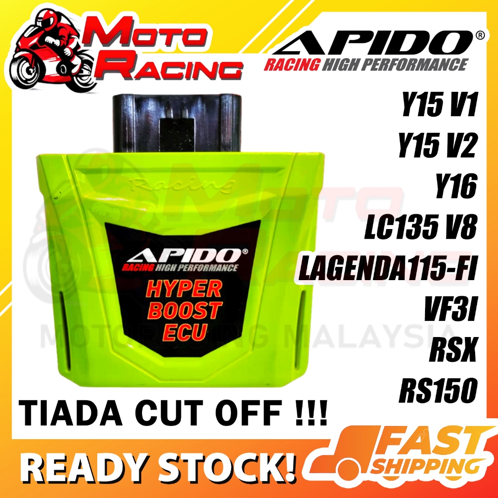 [NO DYNO] APIDO RACING ECU (PNP) Y15 Y15ZR V1 V2 / Y16 Y16ZR / LC135 V8 FI / LAGENDA115 FI / RS150 /