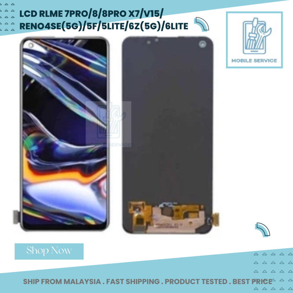 LCD REALME 7PRO/X7(5G)/V15(5G)/8(4G)/8PRO(4G)/ OPPO RENO4SE(5G)/5F/5LITE/6Z(5G)/6LITE Display + Touc