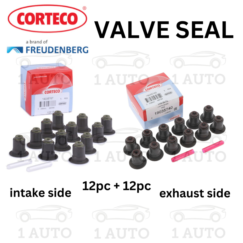 CORTECO GERMANY ซีลวาล์ว (24 ชิ้น) BMW N52 N53 N54 N55 เครื่องยนต์ E90 E60LCI F10 E70 E71 E63 E64 E6