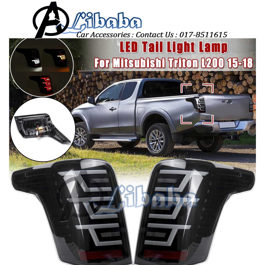 Mitsubishi TRITON L200 LED ไฟท้ายด้านหลัง SMOKE