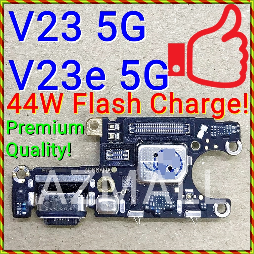 (44W Flash Charge) ใหม่พอร์ตชาร์จ IC SUB Board MIC SIM Slot สําหรับ Vivo V23 5G / V23e 5G /V2130 V21