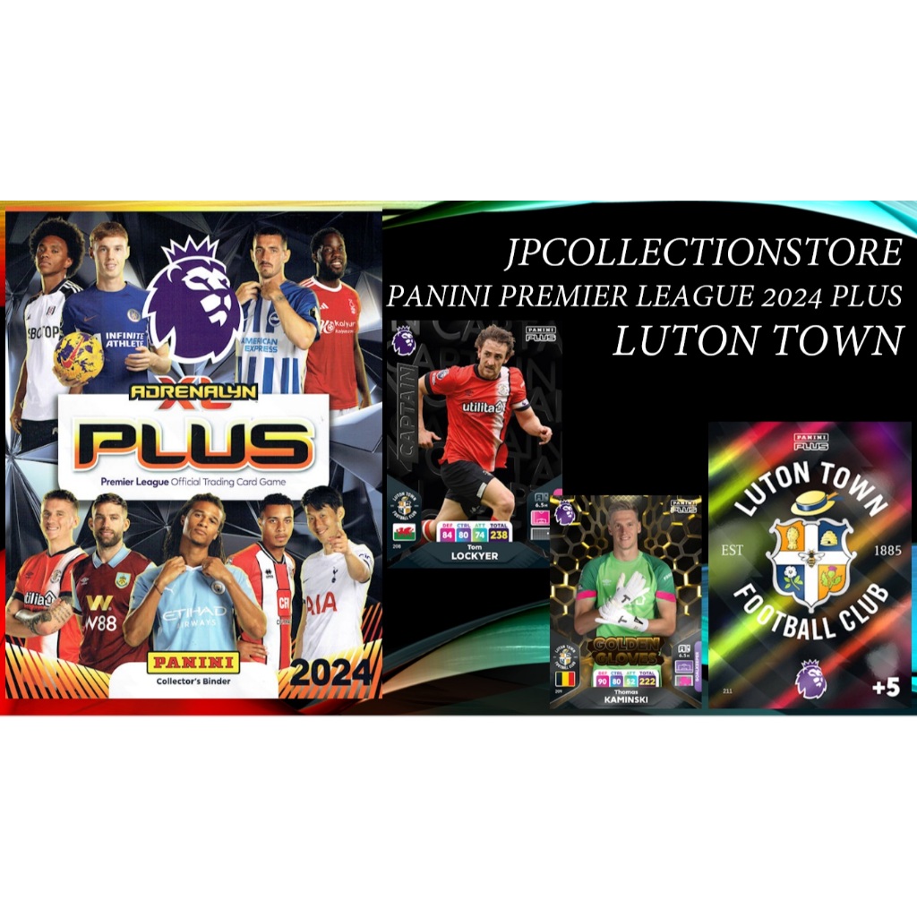 [Luton Town] Panini 2023/24 คอลเลกชันการ์ดการซื้อขายพรีเมียร์ลีก Adrenalyn Plus