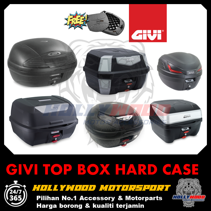 GIVI กล่อง HARD CASE E20N CLA E450N2 B27NX B32N B32NB B33N SE E350N2 B42N B42NB E43NTL 27L 32L 35L 4