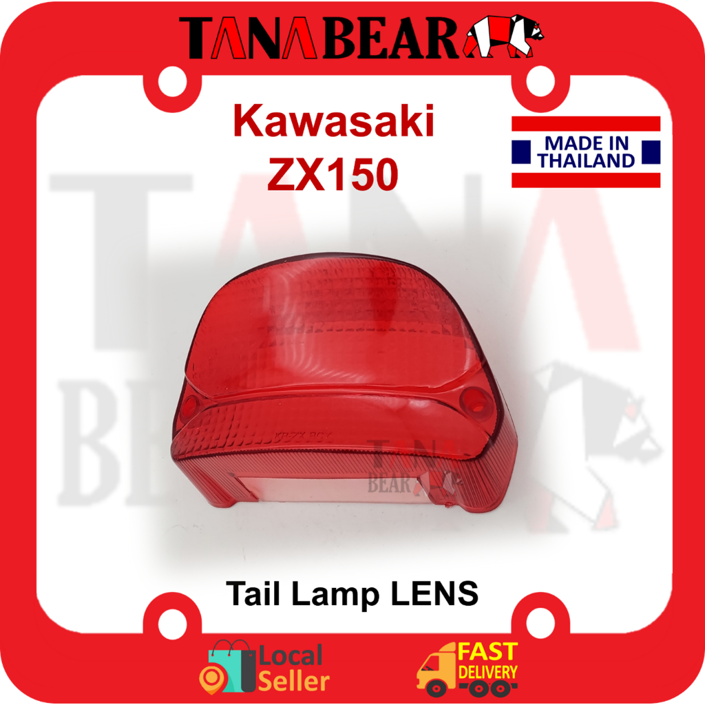 Lens Lampu Belakang KAWASAKI ZX150 ฝาครอบไฟท้าย LENS ไฟท้าย/ไฟท้าย Zx 150 ZX-150. เทราแบร์