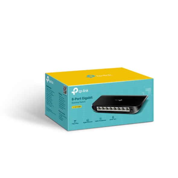 TL-SG1008D สวิตช์เดสก์ท็อป Gigabit 8 พอร์ต