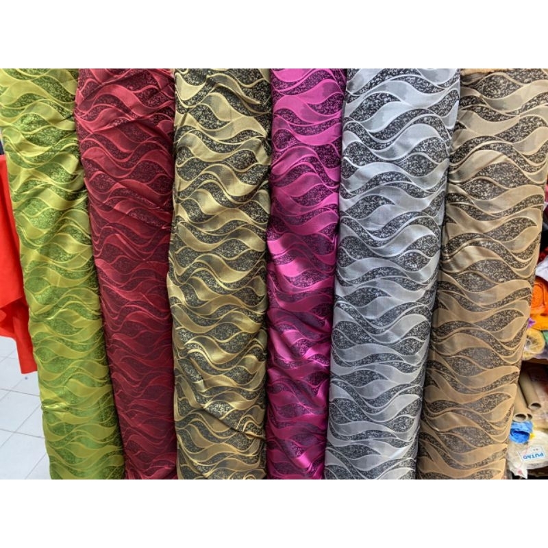 ผ้า JACQUARD CURTAIN 58 INCHES/60 INCHES WIDTH (CLOTH ONLY) / เสื่อรองอาบน้ํา / KUSYEN / TABLE