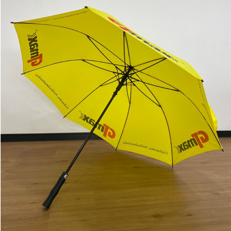 Auto Open Straight umbrella 30 นิ้ว น้ําเงิน เหลือง (ร่มบน) ร่ม GTMAX