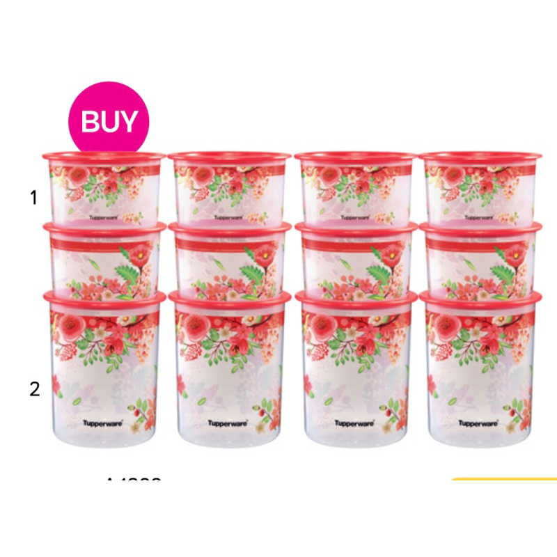 Tupperware Lucky Blooms One Touch
