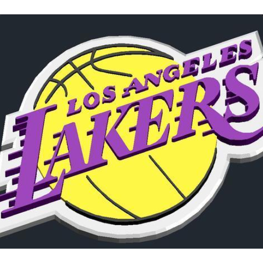 LOS ANGELES LAKERS แม่เหล็กติดตู้เย็น