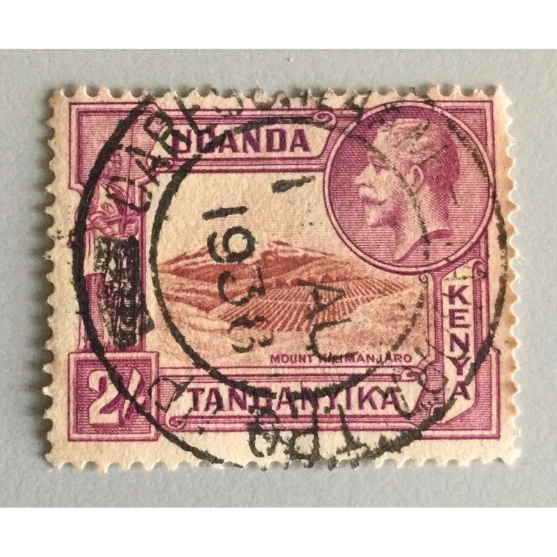 1935 Kenya Uganda Yangyika KGV 2Shilling แสตมป์มือสอง