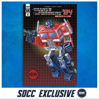 Transformers 84 SECRETS &amp; LIES 1 SDCC กระเป๋าพิเศษ &amp; บอร์ด