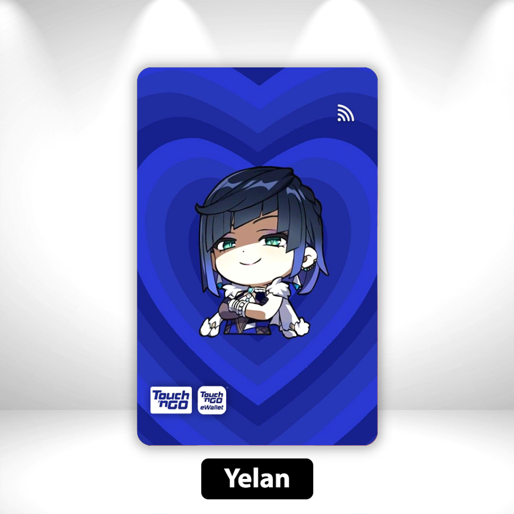 [Genshin Impact] Yelan - สติ๊กเกอร์ TNG NFC Card Skincard Genshin Impact โดย Sticko Manga Touch n Go