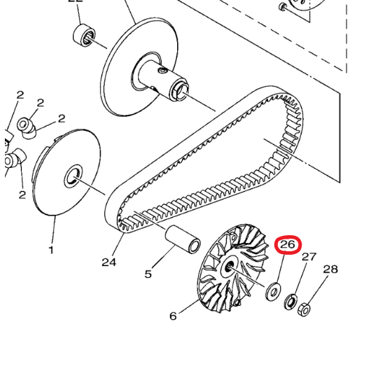 NVX 155 V1 V2 WASHER KIPAS PULLEY FAN WASHER PULLEY WASHER