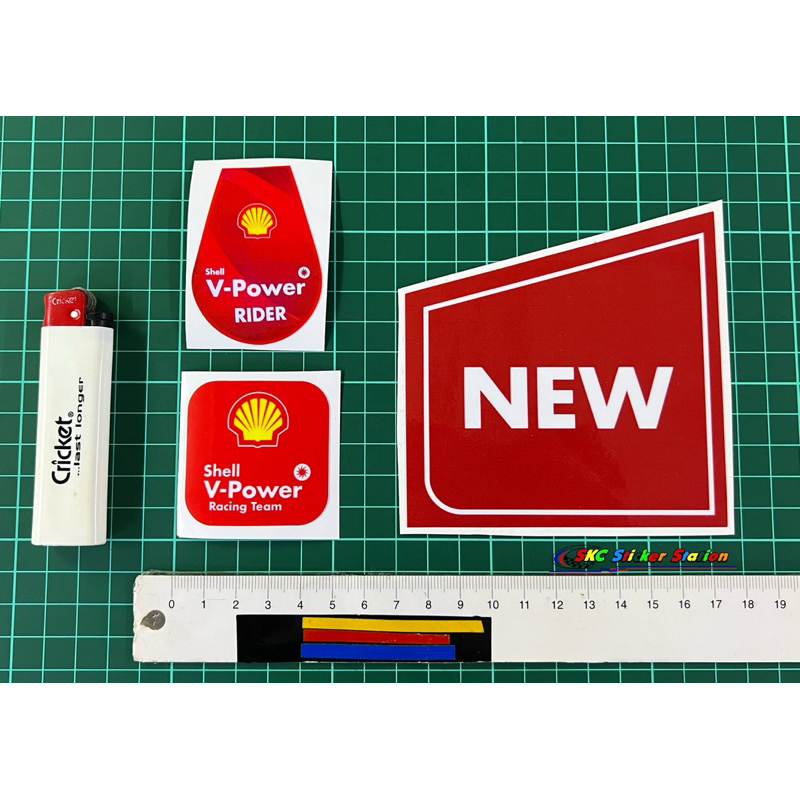 Shell V Power rider / Racing team / New (shell New Wordings) Sticker Printing & Calmant shell vpower rider tea
