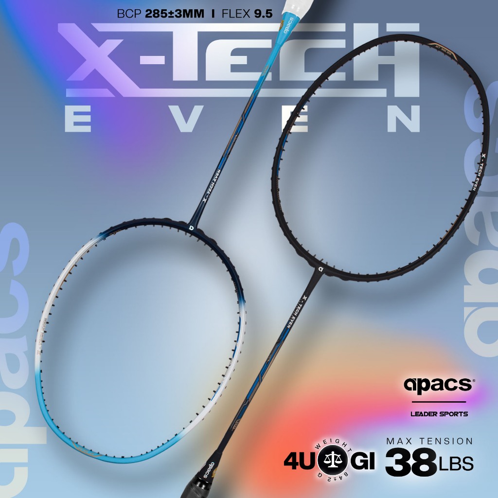 (ฟรี STRING & GRIP) APACS BADMINTON CKET X TECH EVEN
