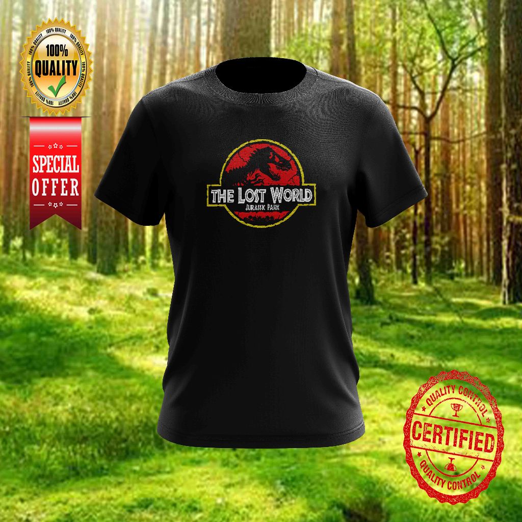 JURASIC PARK LOST WORLD DESIGN 1 TSHIRT คอกลมสําหรับทั้งหมด