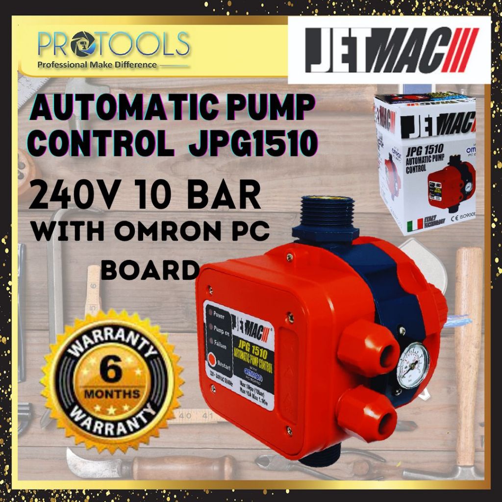 JETMAC JPG1510 10BAR สวิตช์อัตโนมัติควบคุมความดัน 1.1kW