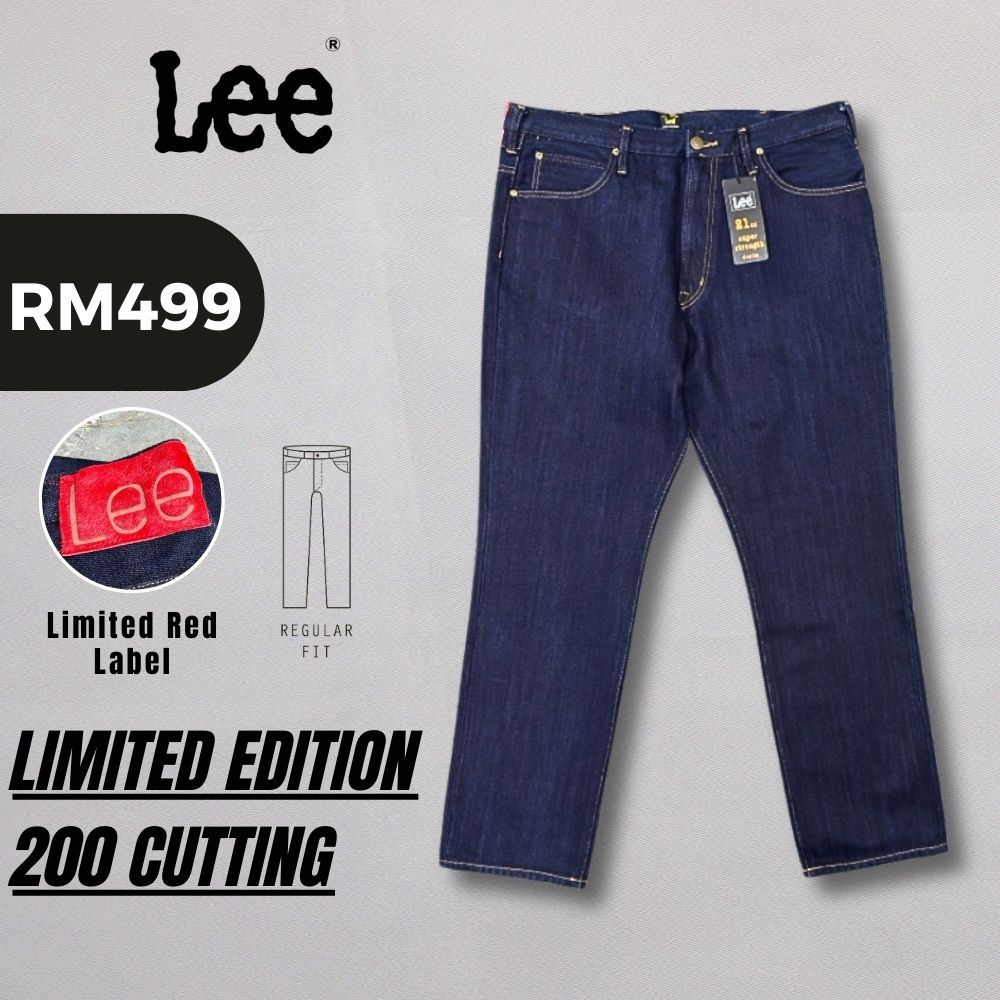 (Limited Edition) Lee 200 Mens Regular Fit 101+ 21oz Super Heavy Indigo Denim