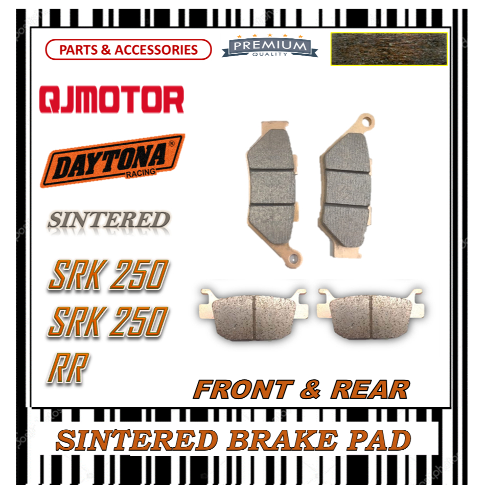 QJ MOTOR SRK 250 SRK 250RR ผ้าเบรคคุณภาพสูง