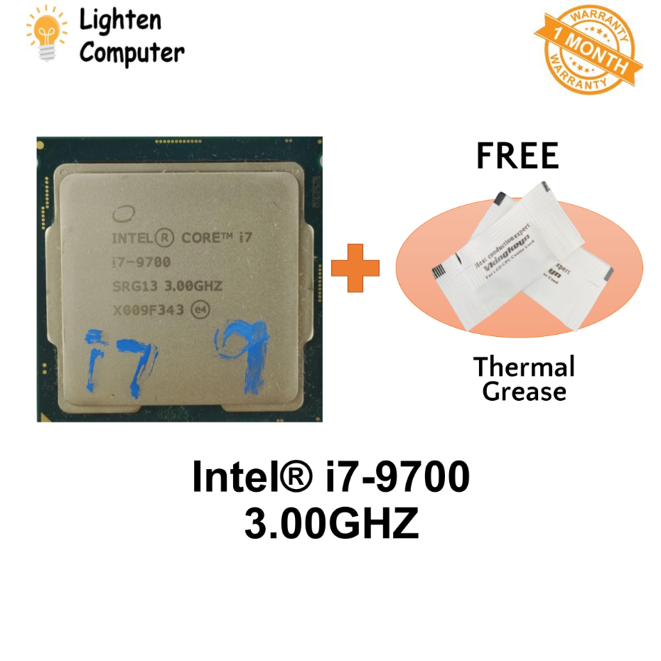 USED โปรเซสเซอร์ Intel Core i7 9700 / 9700KF | 8 CORE 8 THREADS | 65W / 95W | LGA1151 | I7-9700 / i7