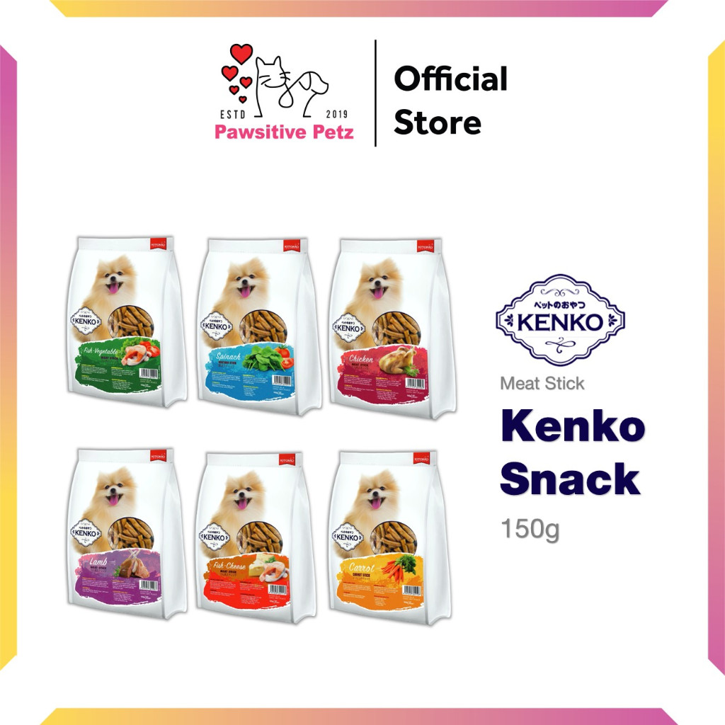Kenko Meat Stick 150g ขนมสุนัข Snek Anjing Makaan Anjing 狗 Kenko Treat Dog 宠物物