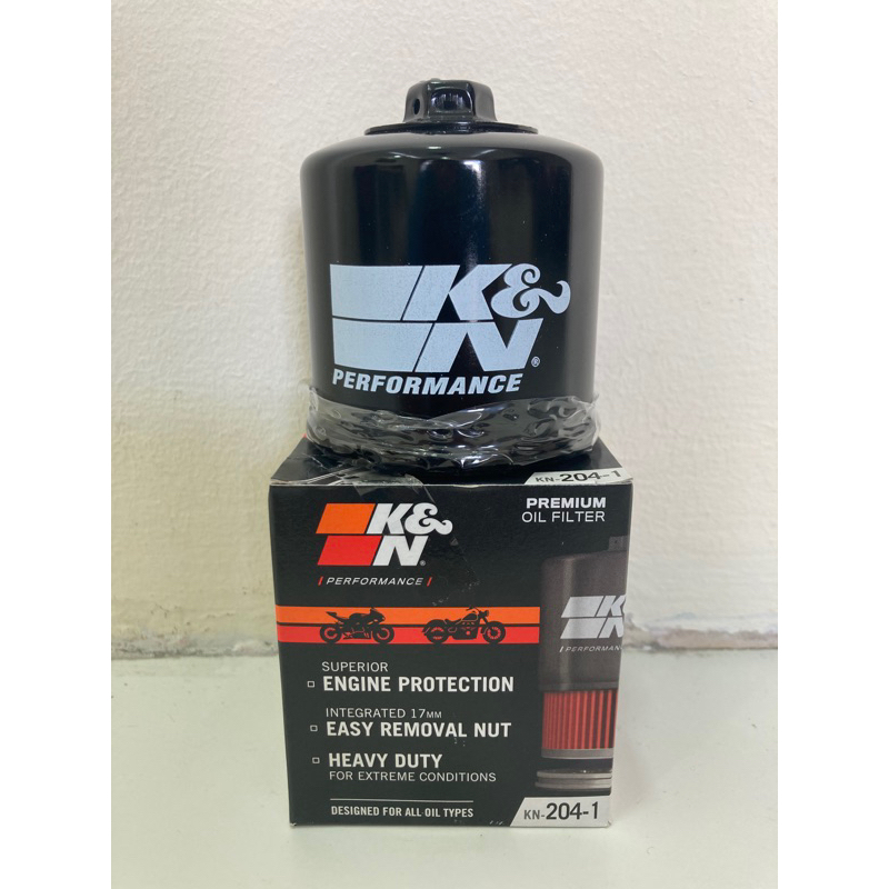กรองน้ํามันเครื่อง K&N (KN-204-1) R25, MT07, MT09, CBR600RR, CB650F