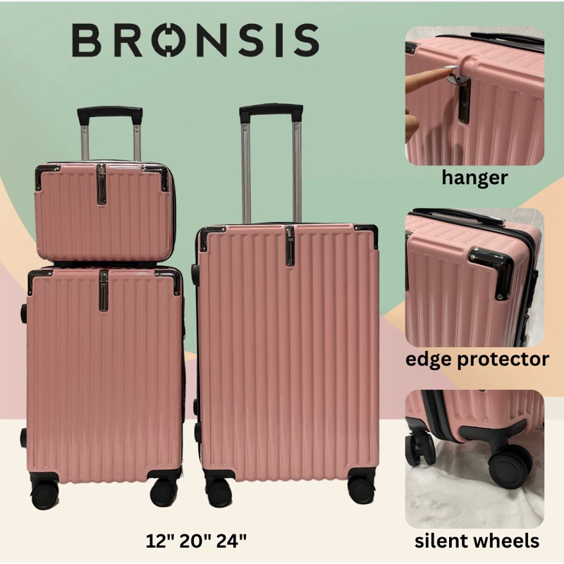 [BRONSIS] กระเป๋าเดินทาง PC น้ําหนักเบา 12 นิ้ว 20 นิ้ว 24 นิ้ว
