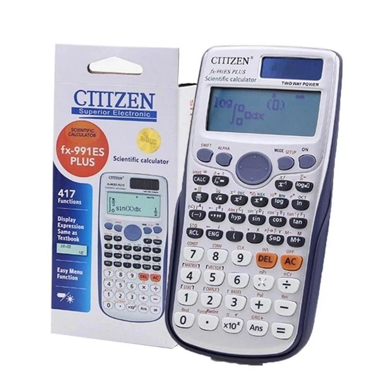 เครื่องคิดเลขวิทยาศาสตร์ Citizen 991ES เครื่องคิดเลขพกพาจอแสดงผล LED สําหรับนักเรียน
