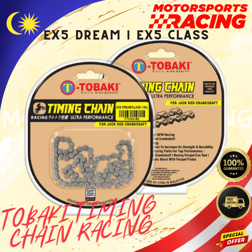 EX5 RACING 89L/91L/93L TOBAKI RACING & SPECIAL TIMING CHAIN RANTAI HONDA HP HI HIGH POWER 89 91 93 L